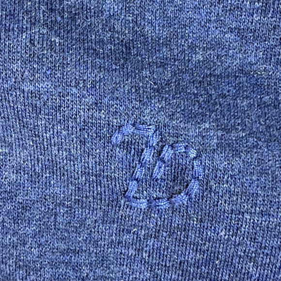 7Diamonds Blue Full Zip Bomber Jacket Men's Large Modern Knit Casual Streetwear - Picture 5 of 15